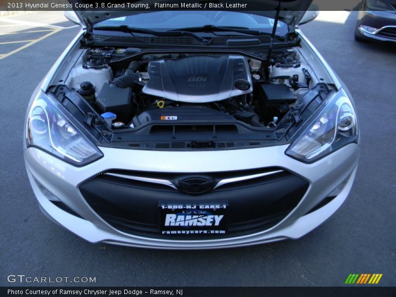 Platinum Metallic / Black Leather 2013 Hyundai Genesis Coupe 3.8 Grand Touring