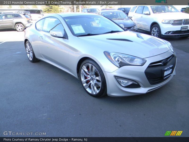 Platinum Metallic / Black Leather 2013 Hyundai Genesis Coupe 3.8 Grand Touring