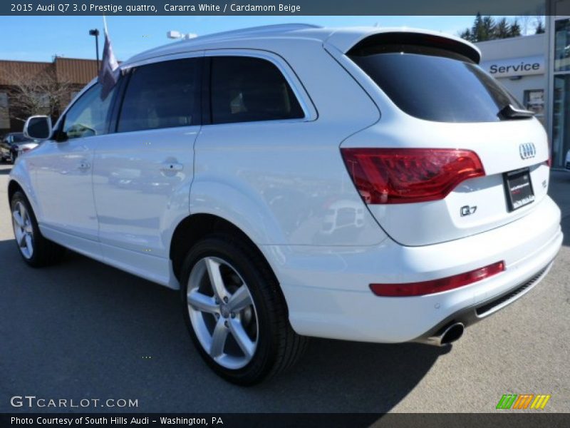 Cararra White / Cardamom Beige 2015 Audi Q7 3.0 Prestige quattro