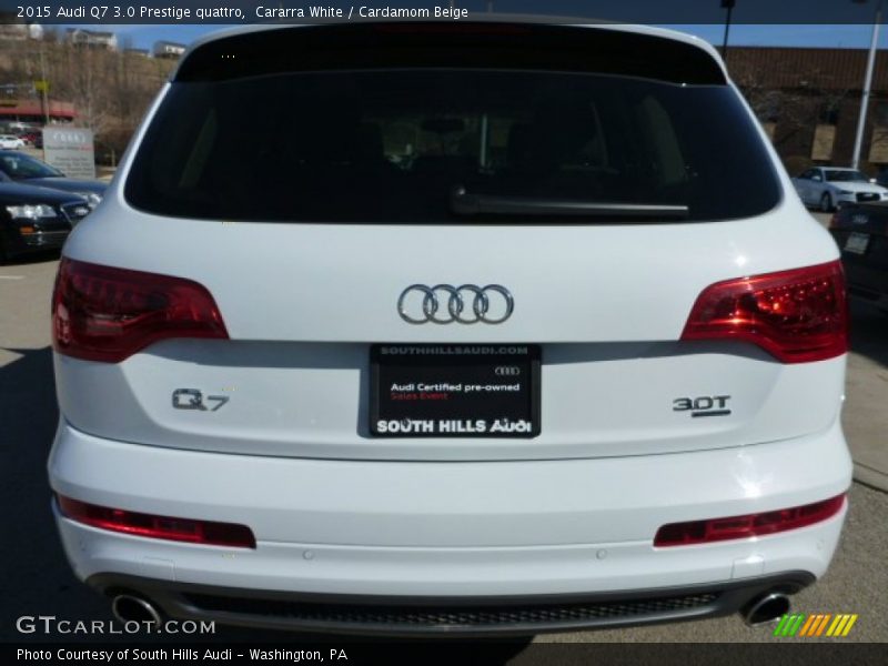 Cararra White / Cardamom Beige 2015 Audi Q7 3.0 Prestige quattro