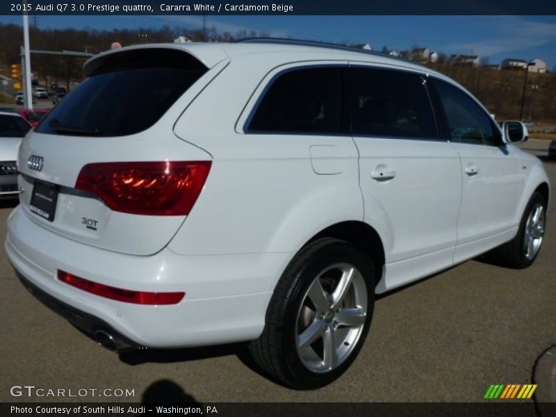 Cararra White / Cardamom Beige 2015 Audi Q7 3.0 Prestige quattro