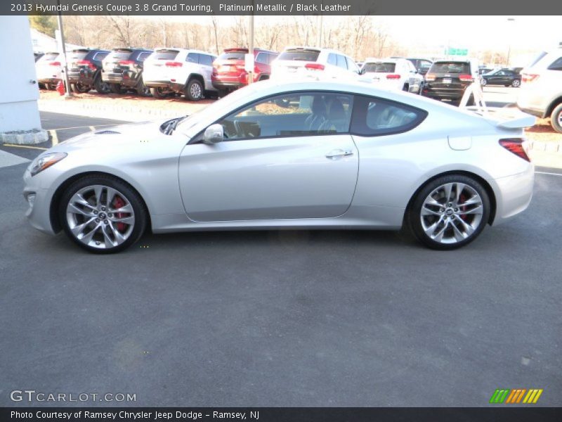 Platinum Metallic / Black Leather 2013 Hyundai Genesis Coupe 3.8 Grand Touring