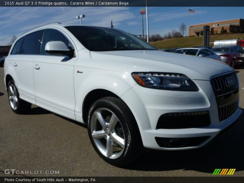 Cararra White / Cardamom Beige 2015 Audi Q7 3.0 Prestige quattro