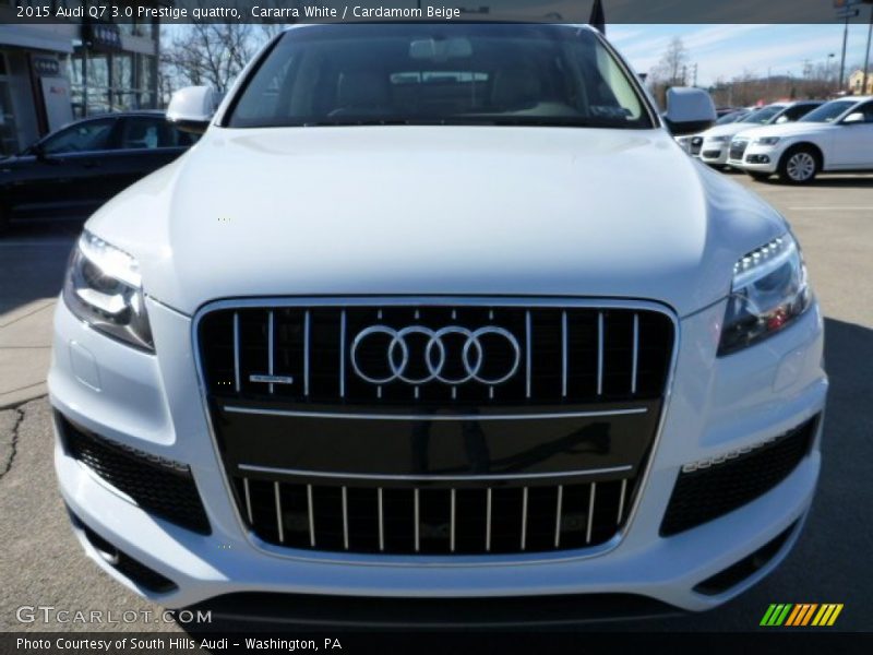 Cararra White / Cardamom Beige 2015 Audi Q7 3.0 Prestige quattro