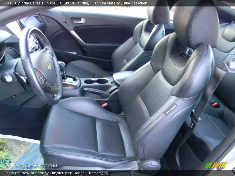 Platinum Metallic / Black Leather 2013 Hyundai Genesis Coupe 3.8 Grand Touring