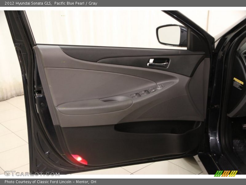 Pacific Blue Pearl / Gray 2012 Hyundai Sonata GLS