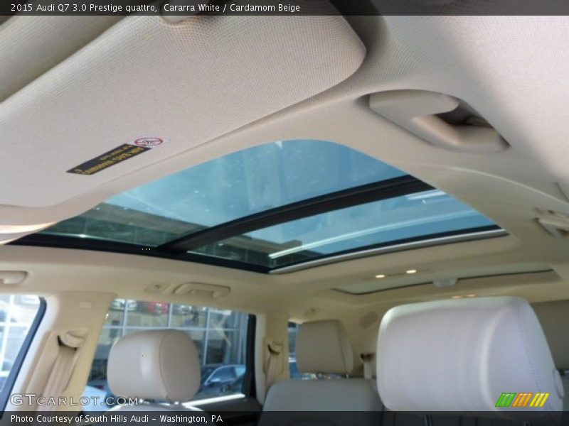 Cararra White / Cardamom Beige 2015 Audi Q7 3.0 Prestige quattro
