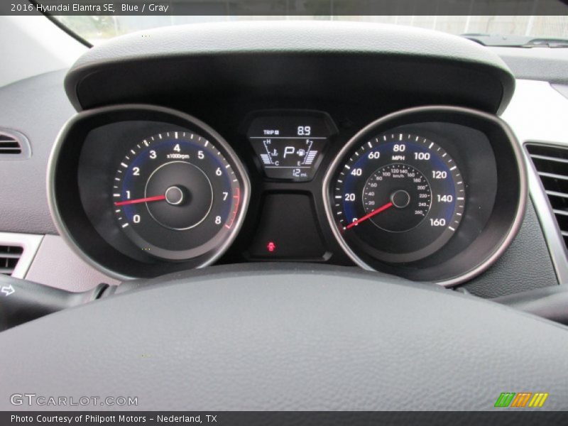  2016 Elantra SE SE Gauges