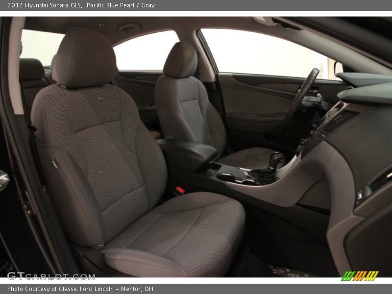 Pacific Blue Pearl / Gray 2012 Hyundai Sonata GLS