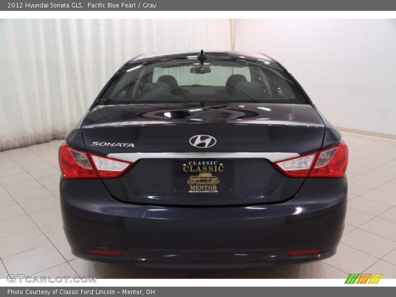 Pacific Blue Pearl / Gray 2012 Hyundai Sonata GLS