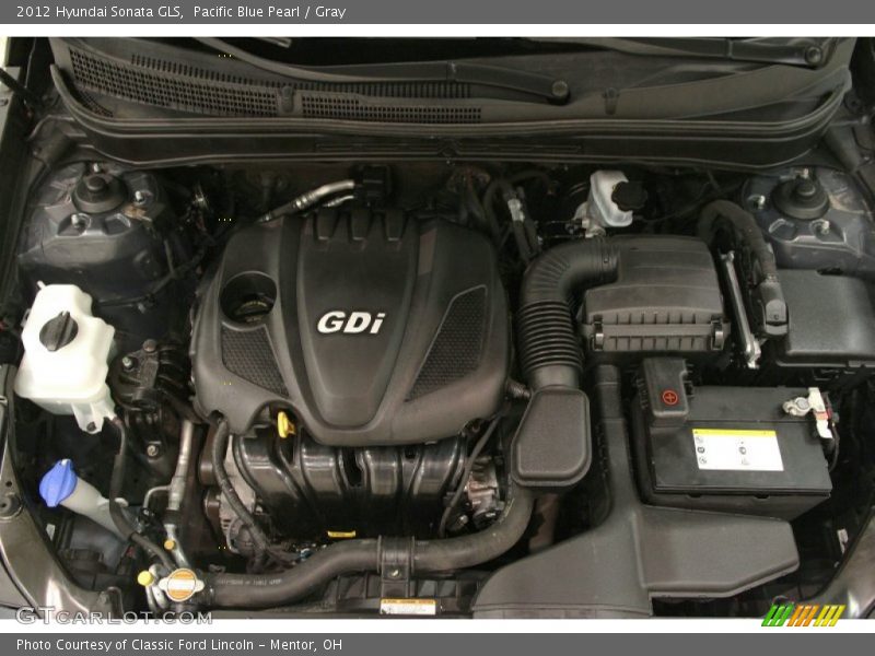 Pacific Blue Pearl / Gray 2012 Hyundai Sonata GLS