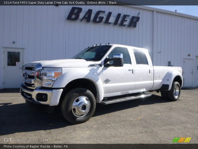 Oxford White / Black 2014 Ford F450 Super Duty Lariat Crew Cab 4x4 Dually