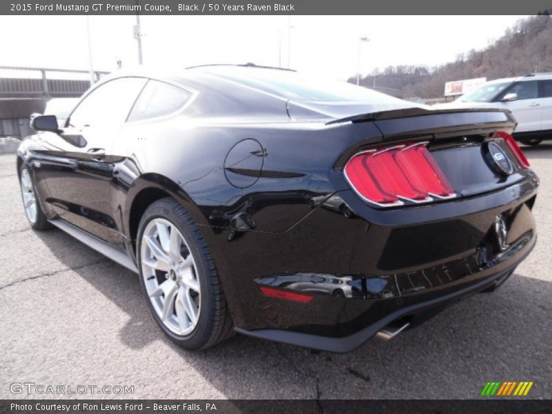 Black / 50 Years Raven Black 2015 Ford Mustang GT Premium Coupe
