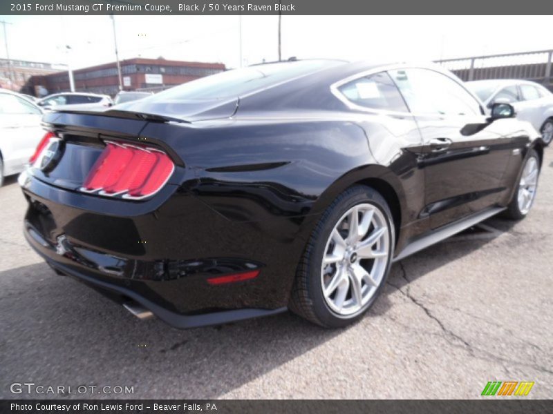 Black / 50 Years Raven Black 2015 Ford Mustang GT Premium Coupe
