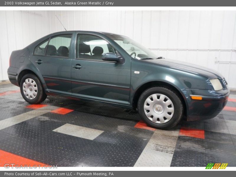 Alaska Green Metallic / Grey 2003 Volkswagen Jetta GL Sedan