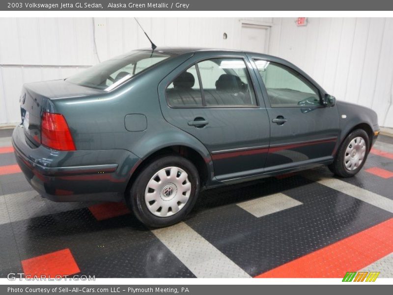 Alaska Green Metallic / Grey 2003 Volkswagen Jetta GL Sedan