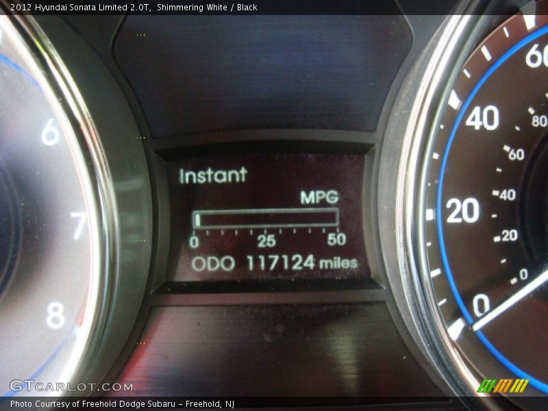 Shimmering White / Black 2012 Hyundai Sonata Limited 2.0T