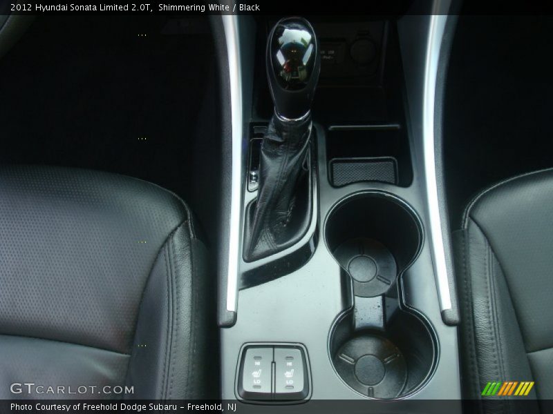 Shimmering White / Black 2012 Hyundai Sonata Limited 2.0T