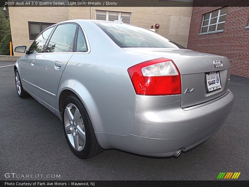 Light Silver Metallic / Ebony 2005 Audi A4 3.0 quattro Sedan