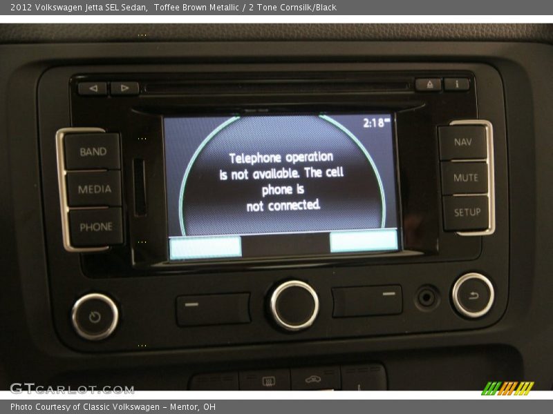 Toffee Brown Metallic / 2 Tone Cornsilk/Black 2012 Volkswagen Jetta SEL Sedan