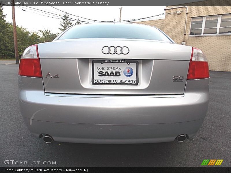 Light Silver Metallic / Ebony 2005 Audi A4 3.0 quattro Sedan