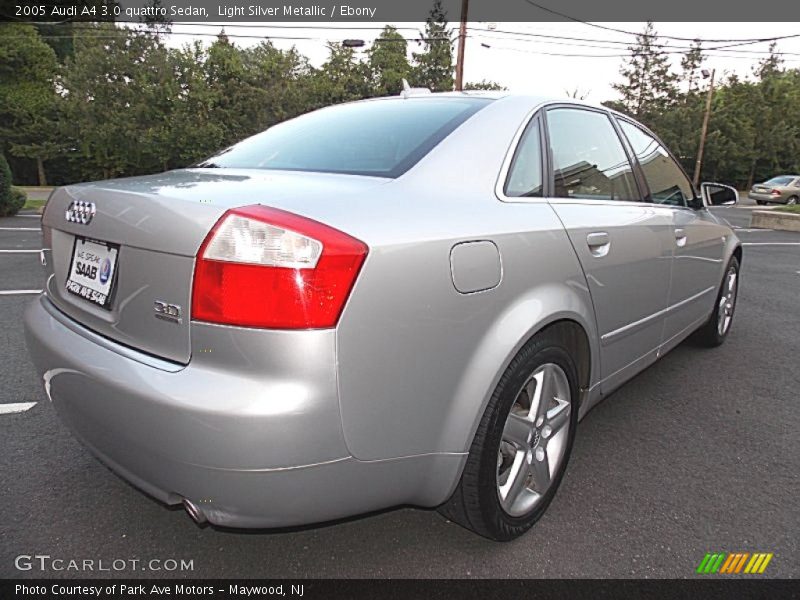 Light Silver Metallic / Ebony 2005 Audi A4 3.0 quattro Sedan