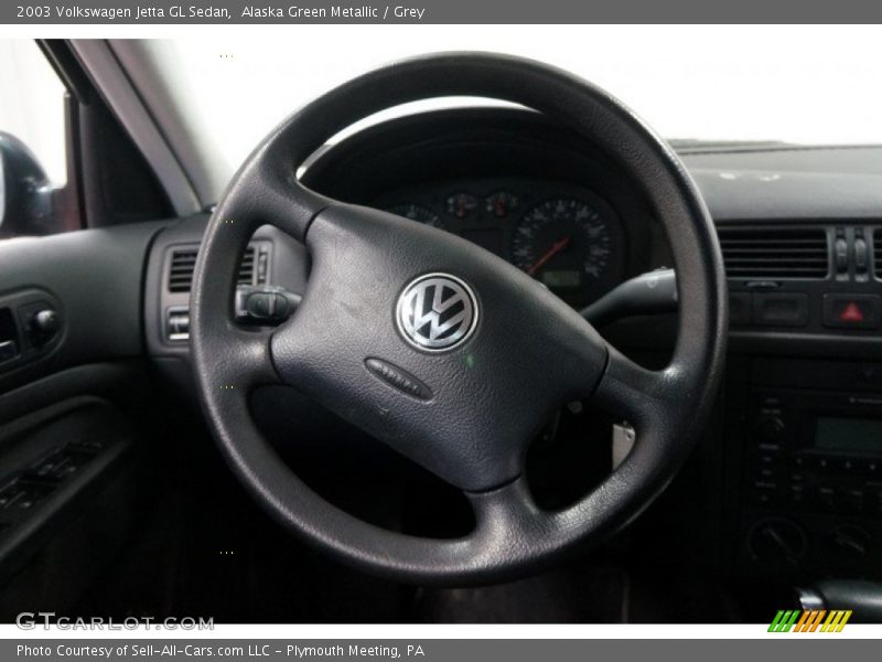 Alaska Green Metallic / Grey 2003 Volkswagen Jetta GL Sedan