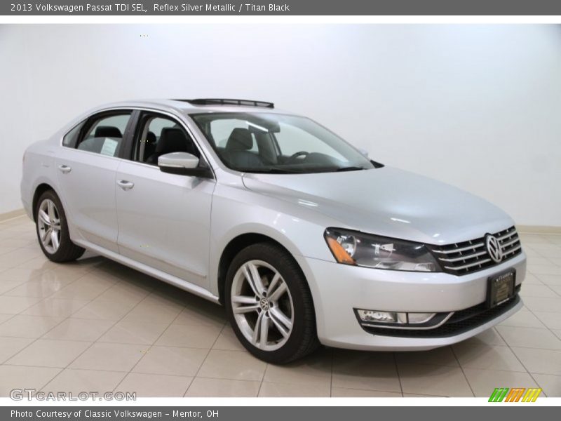 Reflex Silver Metallic / Titan Black 2013 Volkswagen Passat TDI SEL