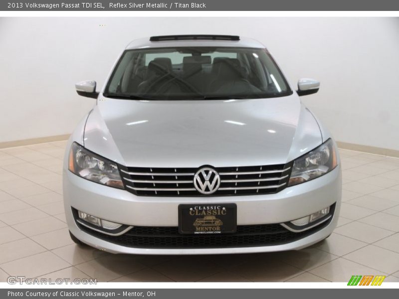 Reflex Silver Metallic / Titan Black 2013 Volkswagen Passat TDI SEL
