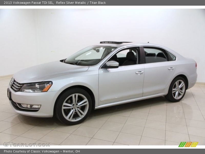 Reflex Silver Metallic / Titan Black 2013 Volkswagen Passat TDI SEL