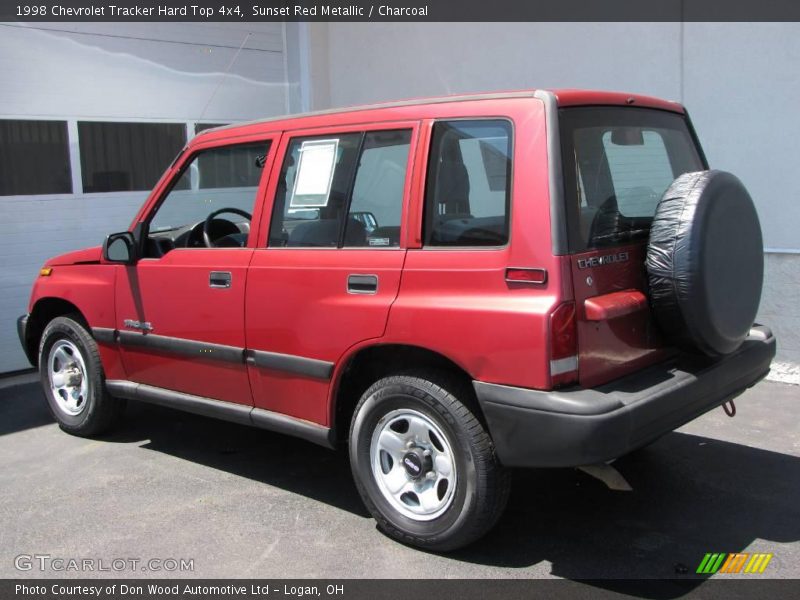 Sunset Red Metallic / Charcoal 1998 Chevrolet Tracker Hard Top 4x4