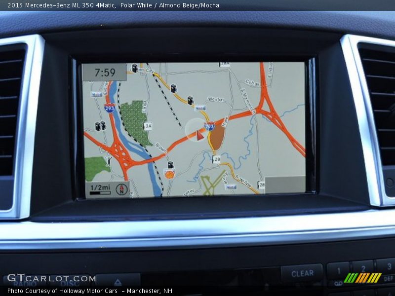 Polar White / Almond Beige/Mocha 2015 Mercedes-Benz ML 350 4Matic