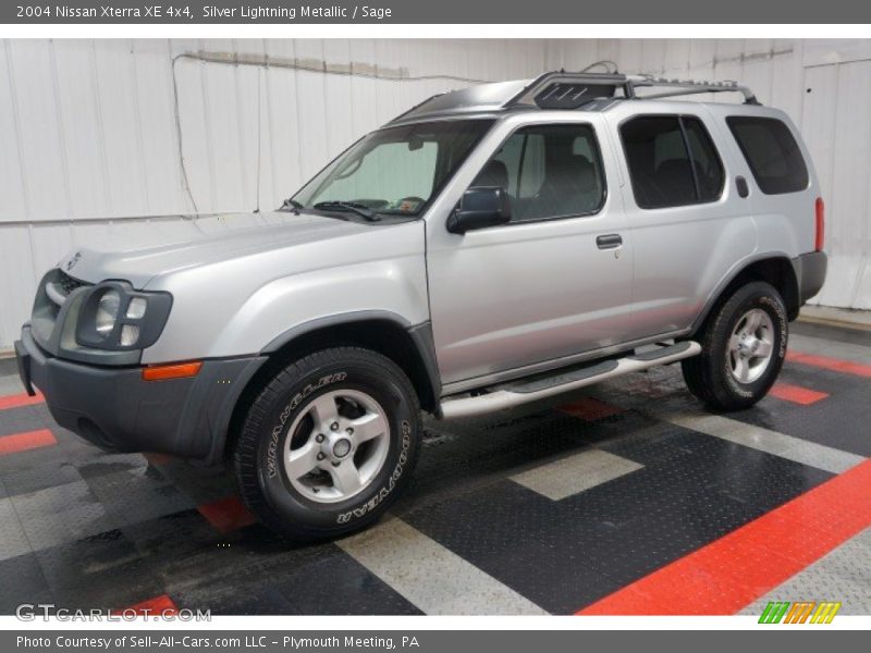 Silver Lightning Metallic / Sage 2004 Nissan Xterra XE 4x4