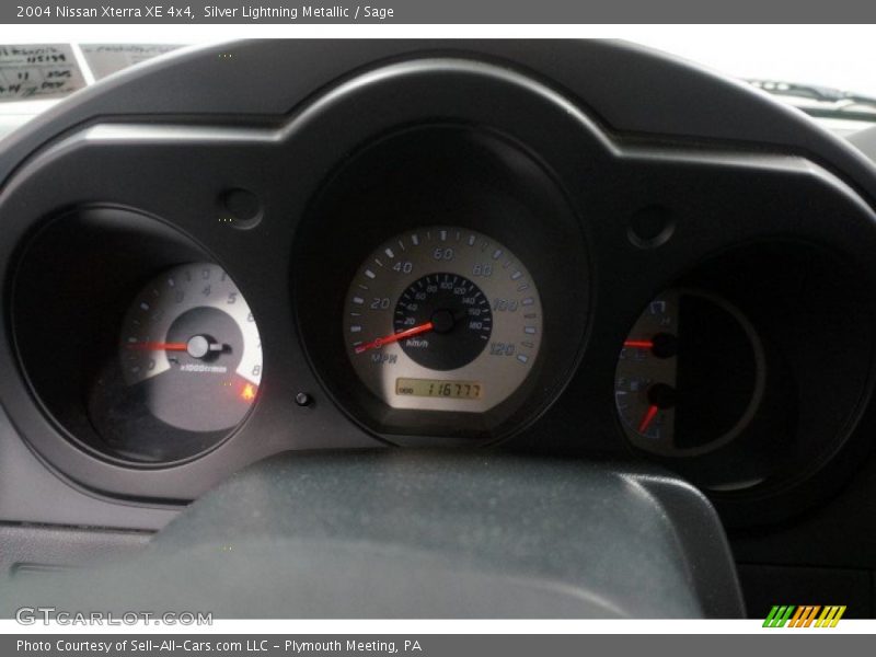 Silver Lightning Metallic / Sage 2004 Nissan Xterra XE 4x4
