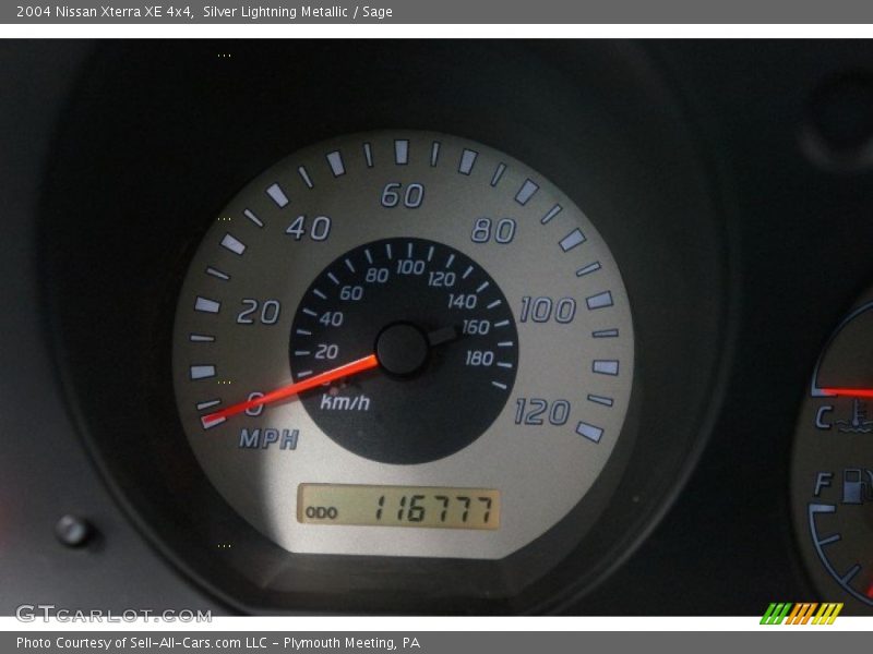 Silver Lightning Metallic / Sage 2004 Nissan Xterra XE 4x4