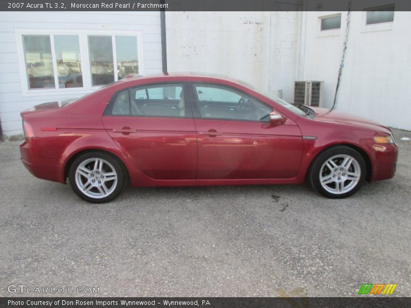 Moroccan Red Pearl / Parchment 2007 Acura TL 3.2