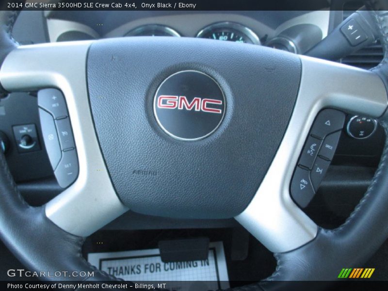 Onyx Black / Ebony 2014 GMC Sierra 3500HD SLE Crew Cab 4x4