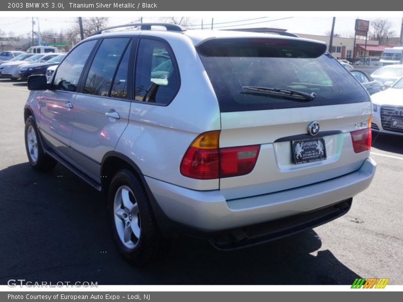 Titanium Silver Metallic / Black 2003 BMW X5 3.0i