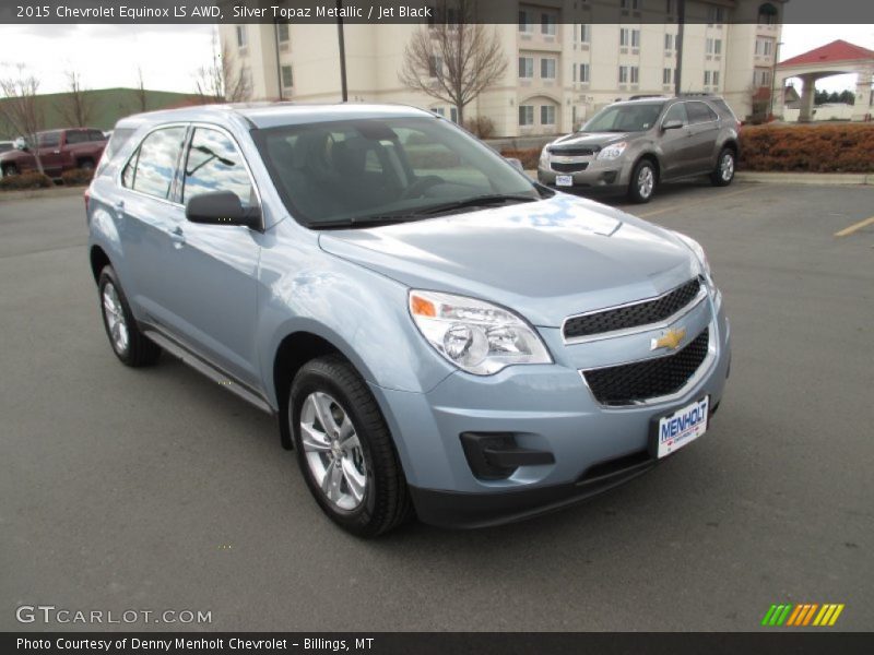 Silver Topaz Metallic / Jet Black 2015 Chevrolet Equinox LS AWD