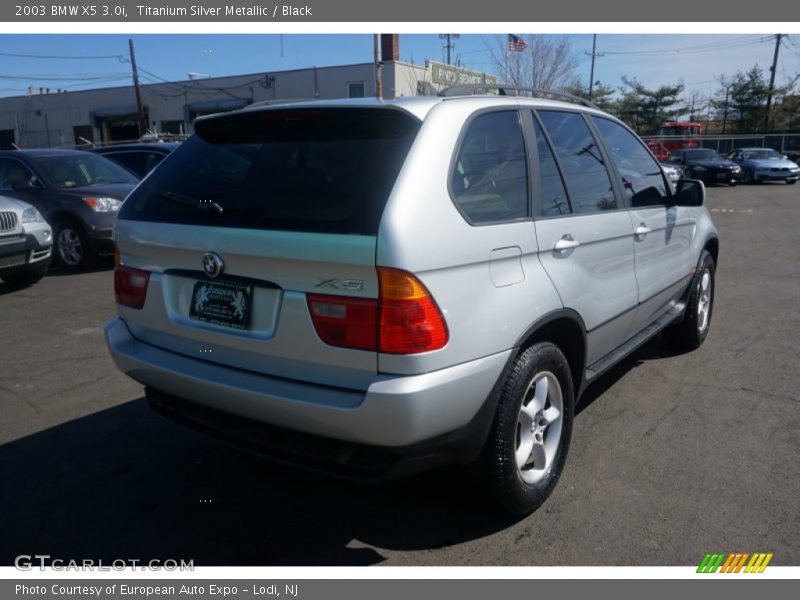 Titanium Silver Metallic / Black 2003 BMW X5 3.0i