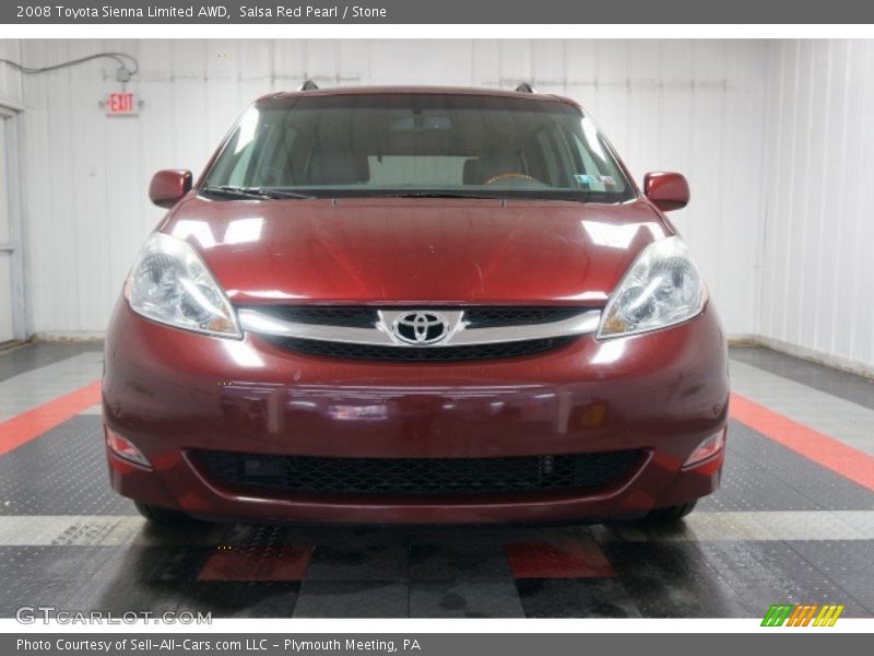 Salsa Red Pearl / Stone 2008 Toyota Sienna Limited AWD