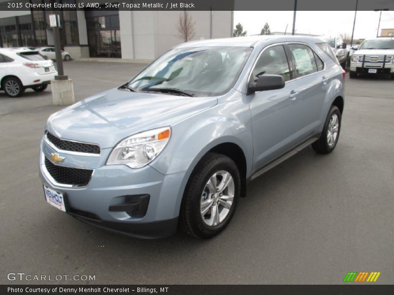 Silver Topaz Metallic / Jet Black 2015 Chevrolet Equinox LS AWD
