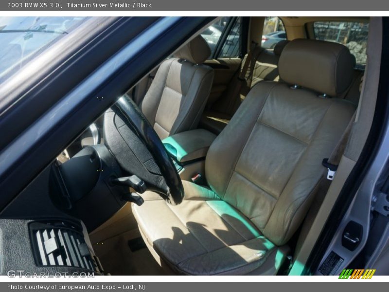 Titanium Silver Metallic / Black 2003 BMW X5 3.0i