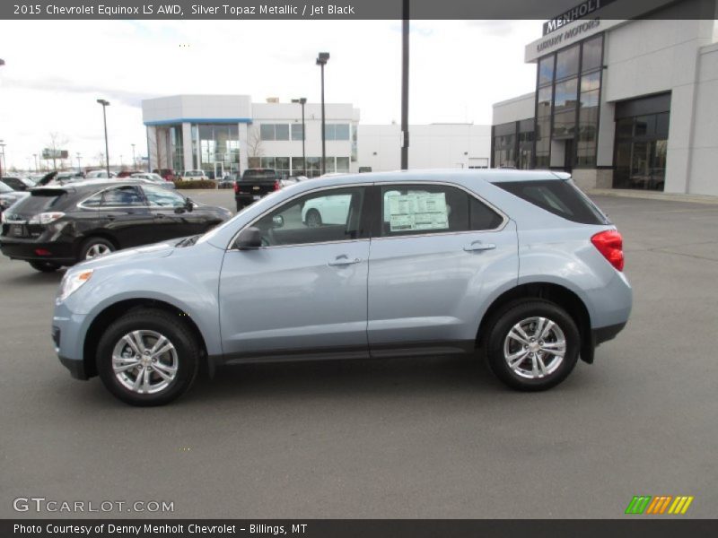 Silver Topaz Metallic / Jet Black 2015 Chevrolet Equinox LS AWD