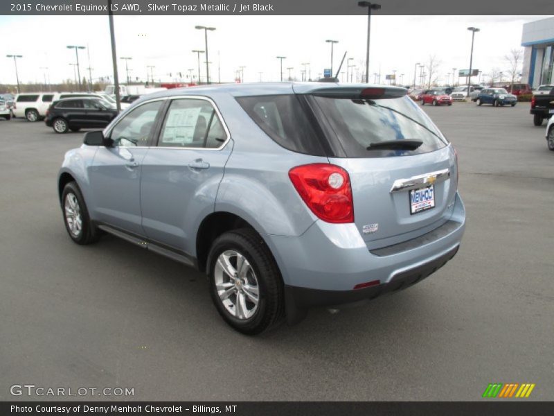 Silver Topaz Metallic / Jet Black 2015 Chevrolet Equinox LS AWD