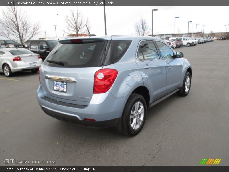 Silver Topaz Metallic / Jet Black 2015 Chevrolet Equinox LS AWD