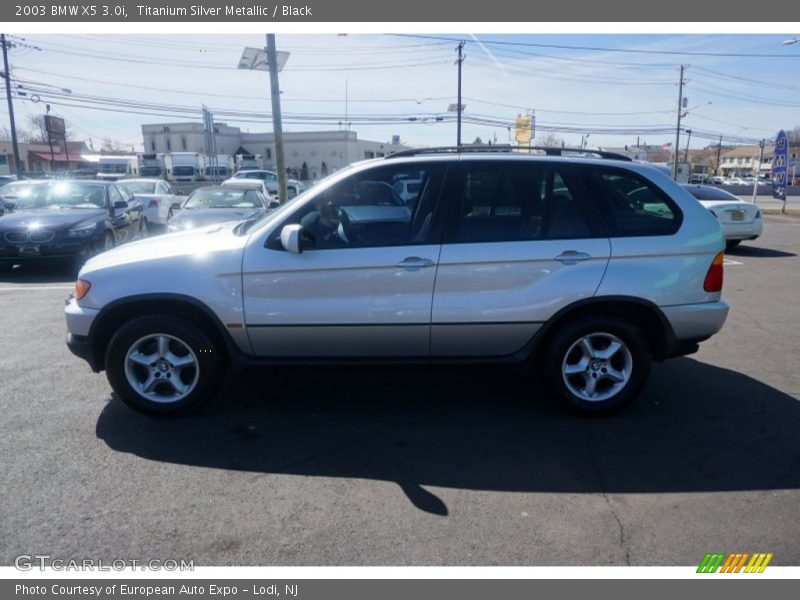 Titanium Silver Metallic / Black 2003 BMW X5 3.0i