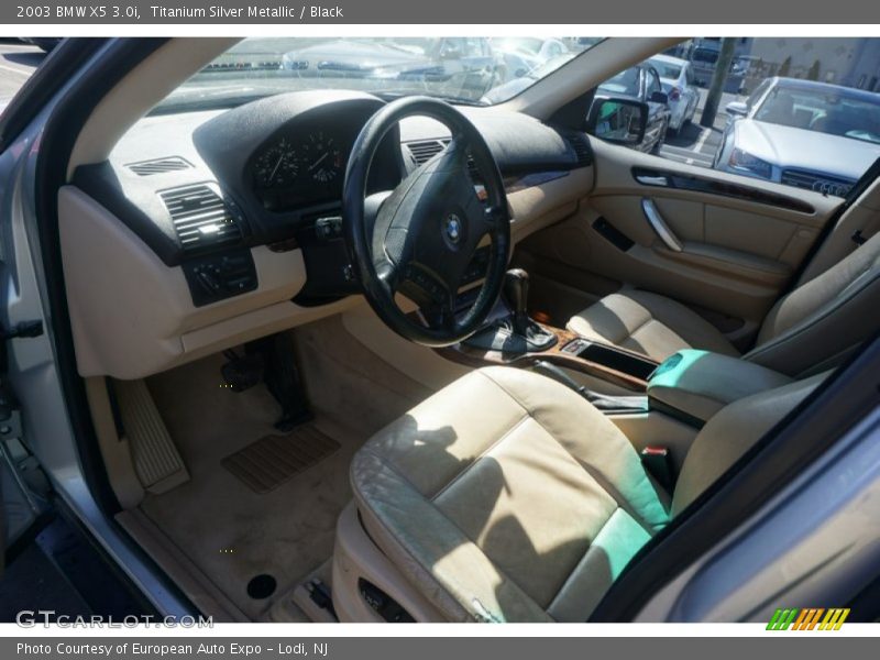 Titanium Silver Metallic / Black 2003 BMW X5 3.0i