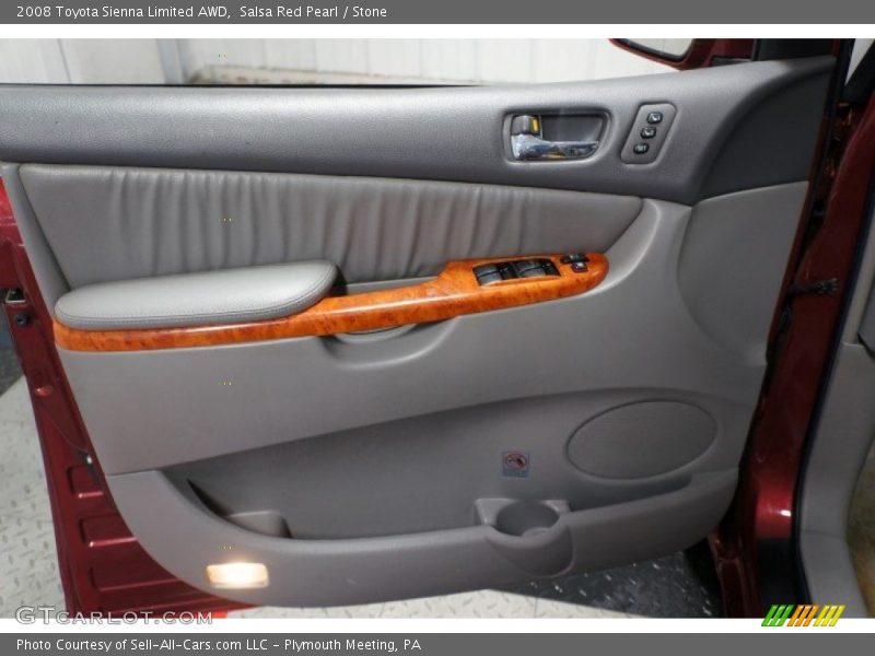 Salsa Red Pearl / Stone 2008 Toyota Sienna Limited AWD