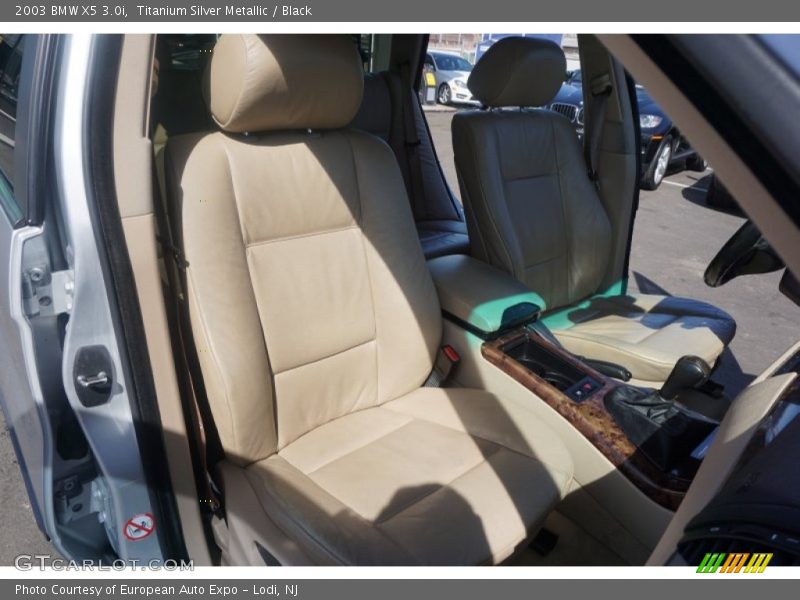 Titanium Silver Metallic / Black 2003 BMW X5 3.0i